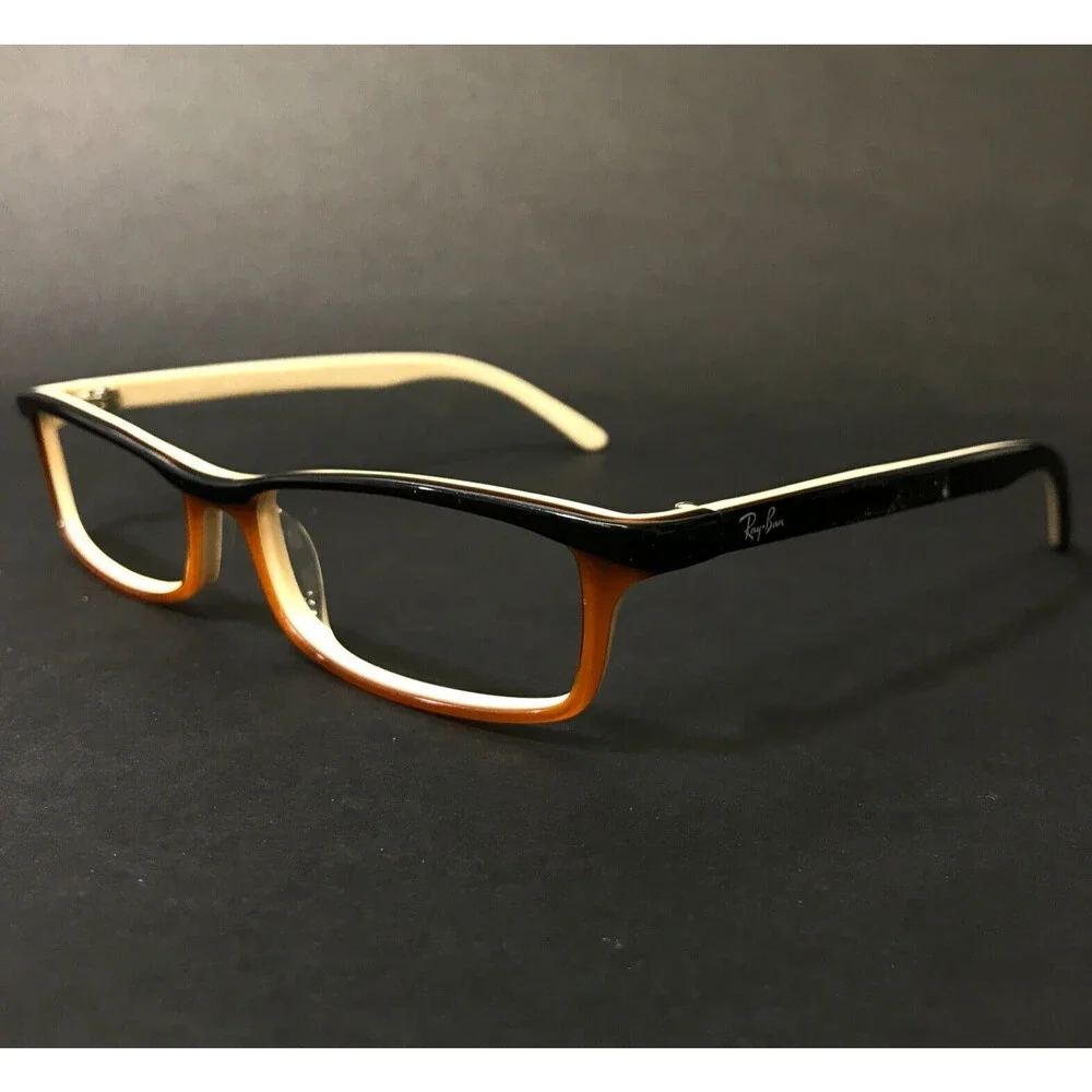 Ray-Ban Eyeglasses Frames RB5065 2187 Brown Fade Ivory Cat Eye 52-15-135